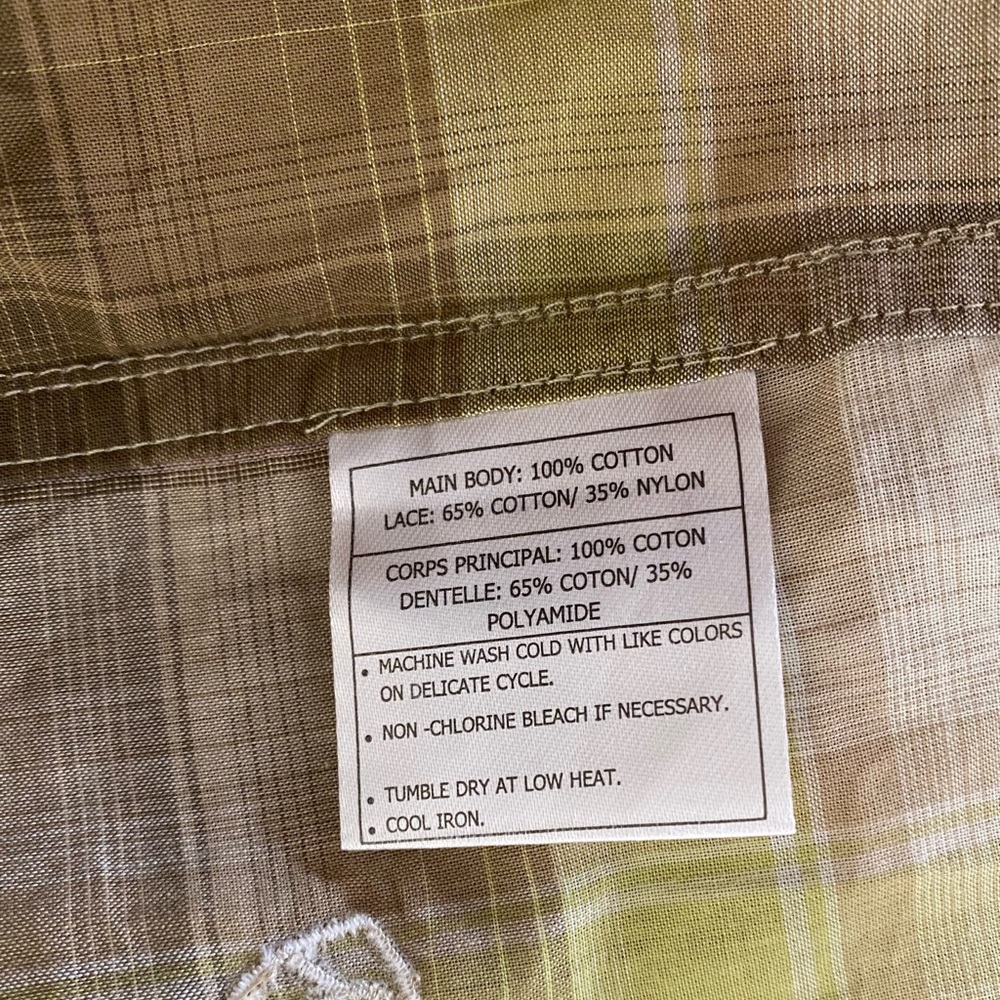 Ariat plaid and lace fitted western shirt - Picture 12 of 12